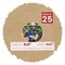 Beige Suede Mat Board for 8x8 Frames - Circle Opening for 4x4 Photos